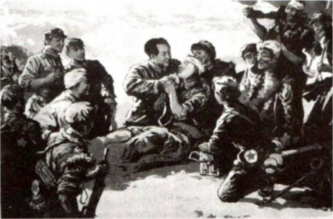 打穿毛主席抱着他喂水：喝了会舒服些的开元棋牌app1935年游好扬喉咙被(图6)